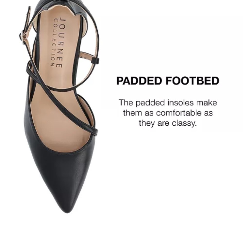 Journee Collection Galvinn heels- 10W in black in box - Picture 7 of 10